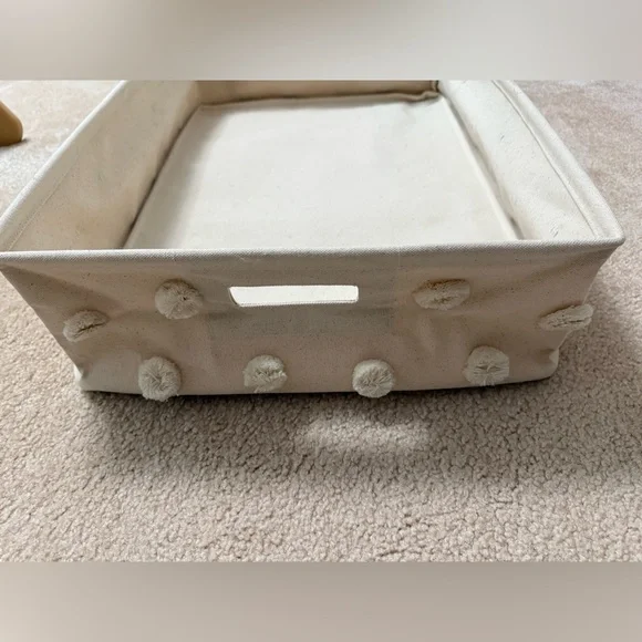 Pehr Pom Pom Basket Hideaway Canvas Storage Bin - Picture 4 of 9